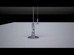 تعليق مع ربط شماعات صلبة وتوصيل مرساة الامتصاص