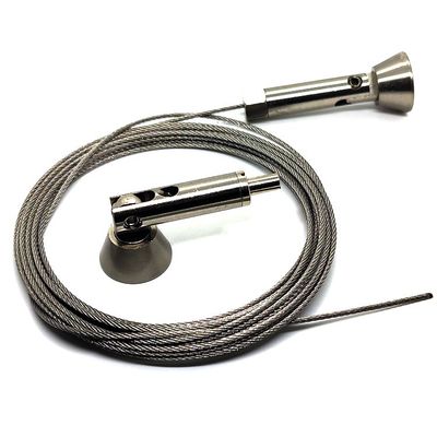 نظام عرض عقدة الكابلات من الفولاذ المقاوم للصدأ مع تثبيتات السقف إلى الأرض