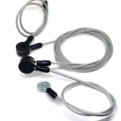 حبال رفع فولاذية شفافة مغلفة بمادة PVC، حبل أمان