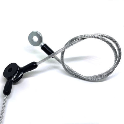 تجمعات حبال الأسلاك المخصصة المغطاة بـ PVC الشفافية الحبل القيود الحزام الأمان