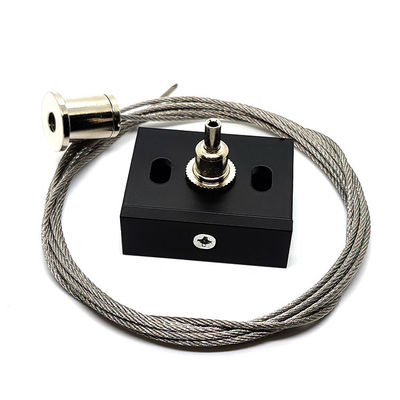 مقاطع ألومنيوم مسار XTSC مع نظام تعليق بمشبك كابل نحاسي للأضواء