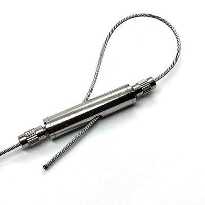 طقم تعليق بكابل الطائرات القابل للتعديل مع مشبك حلقي من النيكل والطلاء والنحاس