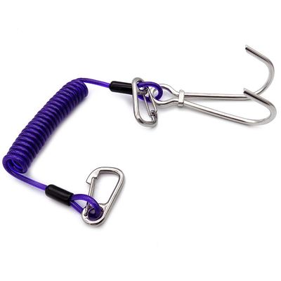 Retractable Tool Lanyard Fishing Coiled Lanyard Heavy Duty Safety Rope Wire Rope For Kayak Paddles Sea Fishing