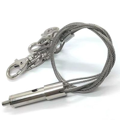 طقم تعليق إناء الزهور القابل للتعديل بثلاث أرجل، طقم تعليق سلكي لإناء الزهور