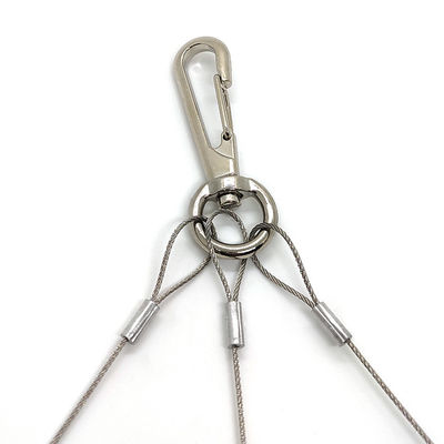 ثلاثة أرجل من الفولاذ المقاوم للصدأ حبل سلكي نظام شنق الكرة الزهرية