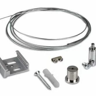 أدوات تعليق إضاءة المسار مع سلك السقف العقدة المقبض حامل المعدن