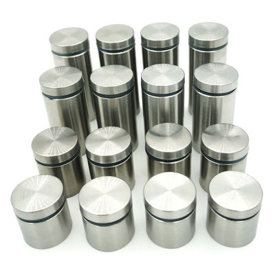 أغطية براغي تثبيت علامات الزجاج المصنوعة من الفولاذ المقاوم للصدأ مقاس 3/4 بوصة لعلامات التثبيت على الحائط