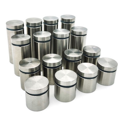 أغطية براغي تثبيت علامات الزجاج المصنوعة من الفولاذ المقاوم للصدأ مقاس 3/4 بوصة لعلامات التثبيت على الحائط