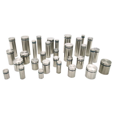 جملة واحدة من الفولاذ المقاوم للصدأ مع حوامل زجاجية، مشابك لافتات زخرفية، حامل لافتات