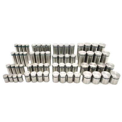 جملة واحدة من الفولاذ المقاوم للصدأ مع حوامل زجاجية، مشابك لافتات زخرفية، حامل لافتات