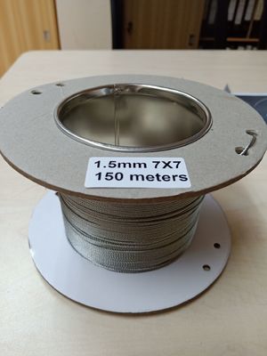 الحبل من الفولاذ المقاوم للصدأ 304 316 الحبل 4mm 1 x 19 7 x 7 الحبل