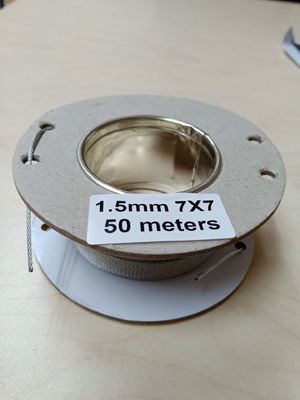 الحبل من الفولاذ المقاوم للصدأ 304 316 الحبل 4mm 1 x 19 7 x 7 الحبل