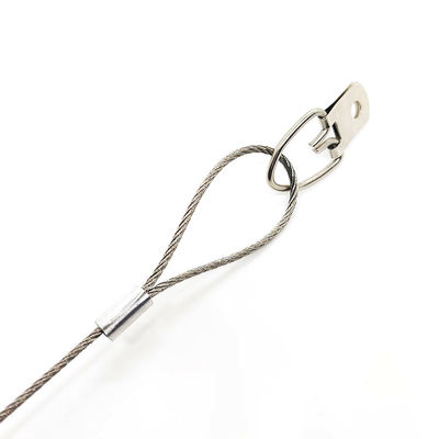 سلك الأمان D-الحلقة المسمار نظام سلك معلق الفولاذ المقاوم للصدأ