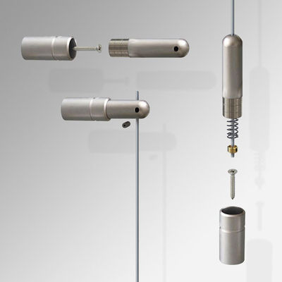 نظام تعليق السقف بسلك من الفولاذ المقاوم للصدأ، طقم تعليق الصور على الحائط بالسقف