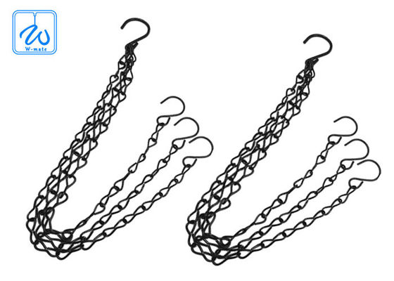 طقم تعليق إناء الزهور القابل للتعديل بثلاث أرجل، طقم تعليق سلكي لإناء الزهور