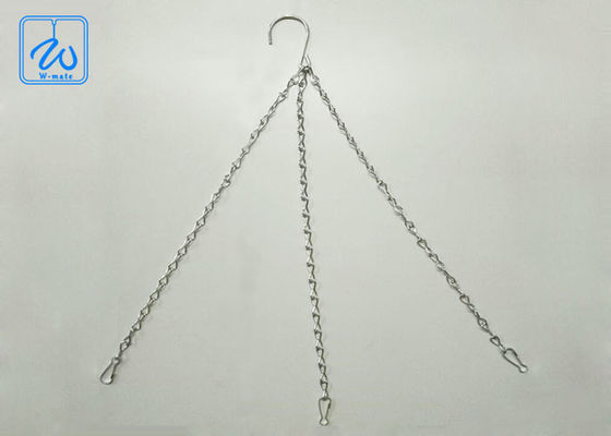 طقم تعليق إناء الزهور القابل للتعديل بثلاث أرجل، طقم تعليق سلكي لإناء الزهور