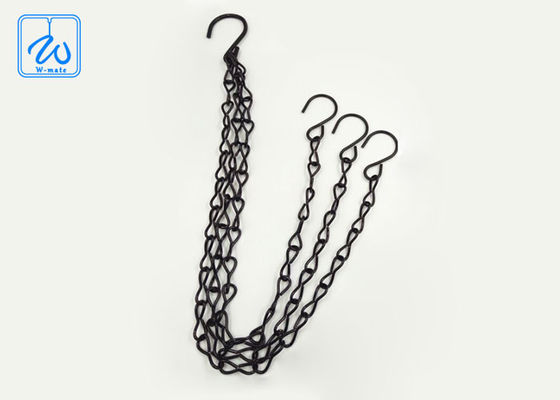 طقم تعليق إناء الزهور القابل للتعديل بثلاث أرجل، طقم تعليق سلكي لإناء الزهور