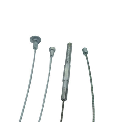 حبل سلكي مجلفن 1.5 مم مع رأس زنك لتعليق الهياكل