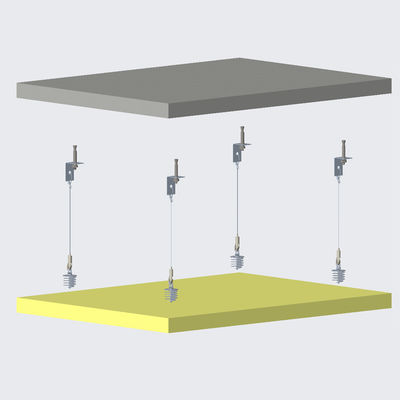 مجموعة تعليق قابلة للتعديل لمرساة ممتص السقف مع خطاف أمان