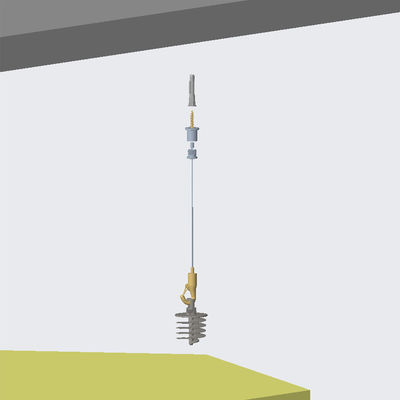 أنظمة تعليق السقف المعدنية تعليق قابل للتعديل مع مثبت ممتص