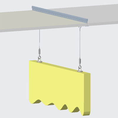 نظام شنق لوحة الصوتية مع مصابيح الكابلات القابلة للتعديل حبل سلكي 1.5 ملم