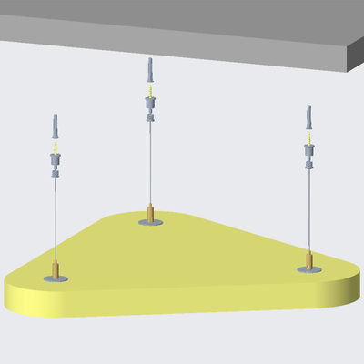 نظام تعليق السقف الصوتي القابل للتخصيص مع مقاومة للرطوبة