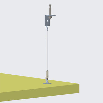 سهلة لتثبيت مصباح الشمعدان لوحة الصوتية مجموعة الأسلاك نظام تعليق المواد خفيفة الصوت