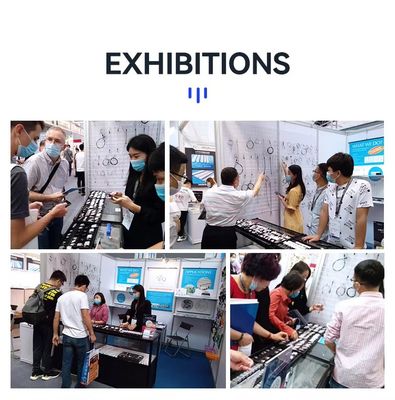 مجموعات حلقات كابل من الفولاذ المقاوم للصدأ مع خطاف لأنظمة تعليق الأسلاك