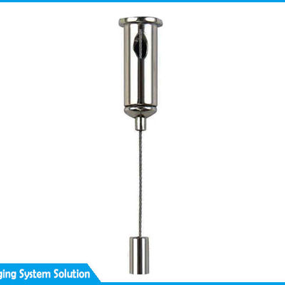 طقم تعليق سقف من الفولاذ المقاوم للصدأ مع حبل سلكي وقابض كابل