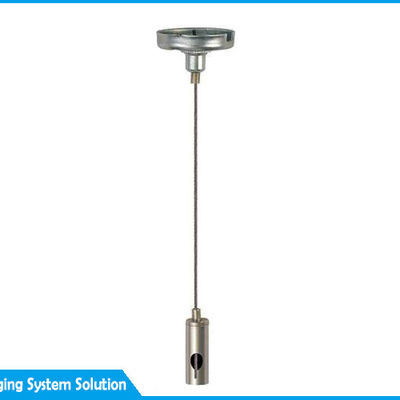 طقم تعليق سقف من الفولاذ المقاوم للصدأ مع حبل سلكي وقابض كابل