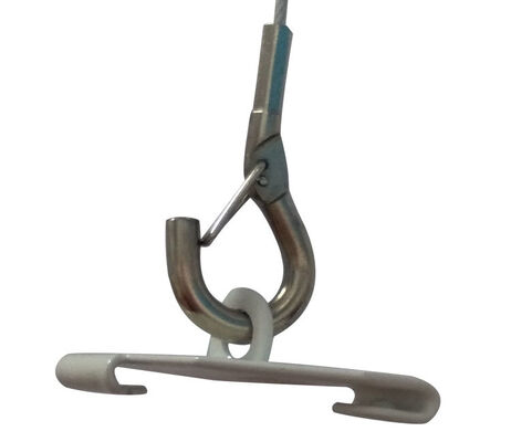 مشابك كابلات فولاذية على شكل حرف T لمواد البناء، شبكة سقف معلق على شكل حرف T