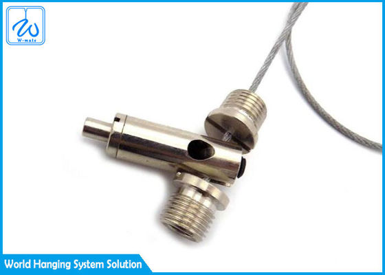 طقم تعليق بسلك فولاذي متين لإنارة السقف، ارتفاع قابل للتعديل