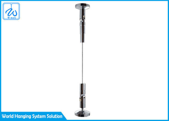 الجدار إلى أرضية فن كابل معلق نظام الطول المخصص / OD 50KG الحمل العامل