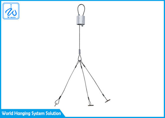 Galvanized Wall Flower Pot Hanging Kit Space Saving 40 Cm Total Length