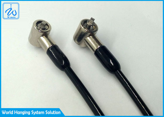 Plastic Coated Extension Spring Safety Cable , Mobile Phone Anti Theft Wire Rope