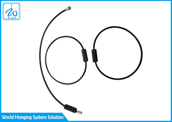 حلقة حبل سلكي من الفولاذ المقاوم للصدأ مغلفة بمادة PVC لتعليق علامات الأمتعة