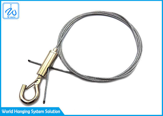 Galvanized Hooks Wire Suspension Hanging Kit For LED Track Lighting