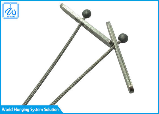 7x19 طائرات كابلات الأسلاك الفولاذية الحبال التركيبات مع نهاية الكرة المراوح أسرى