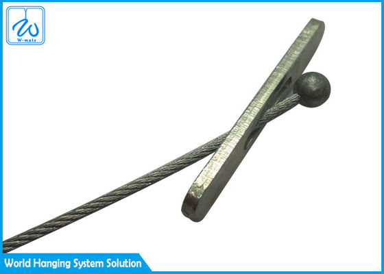 7x19 طائرات كابلات الأسلاك الفولاذية الحبال التركيبات مع نهاية الكرة المراوح أسرى