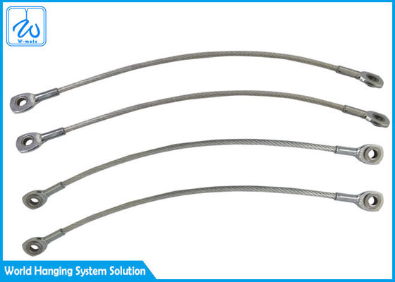 High Tension Plastic Coated 3.0 Mm Wire Rope Assembly By Swage Eye