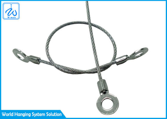 High Tensile Galvanise Wire Rope Ends Eye & Sling Safety Lanyard Tool