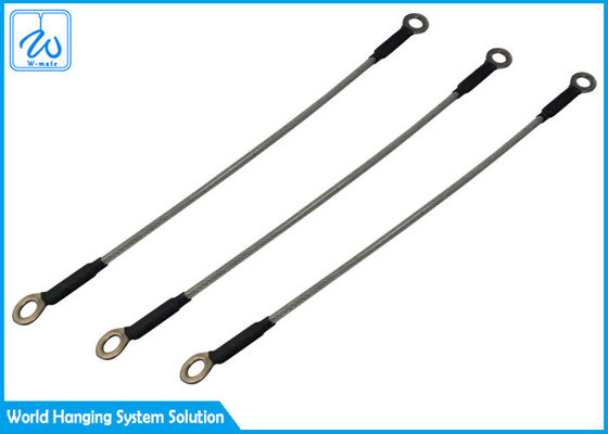 حبل سلك فولاذي مجلفن 7x19 مقاس 1.2 مم مع عين وتد