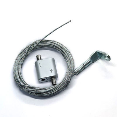 ألومنيوم عقدة حلقة ثنائية الاتجاه لنظام تعليق كابل الإضاءة LED