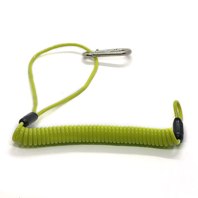 حبل أداة سلكي ملفوف، حبل أمان، قابل للسحب، رباط خوذة صلبة، حبل زنبركي