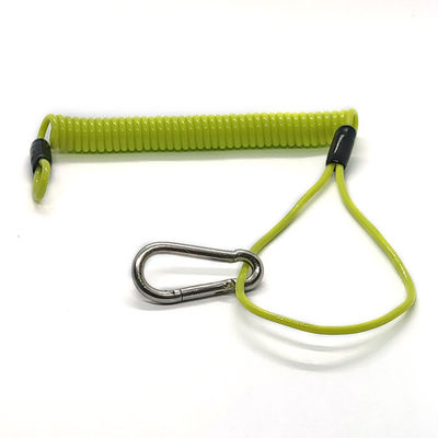 حبل أداة سلكي ملفوف، حبل أمان، قابل للسحب، رباط خوذة صلبة، حبل زنبركي