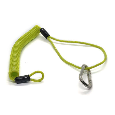 حبل أداة سلكي ملفوف، حبل أمان، قابل للسحب، رباط خوذة صلبة، حبل زنبركي