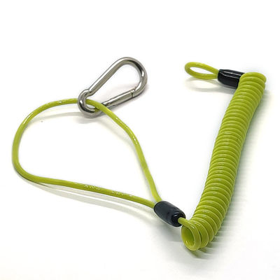 حبل أداة سلكي ملفوف، حبل أمان، قابل للسحب، رباط خوذة صلبة، حبل زنبركي