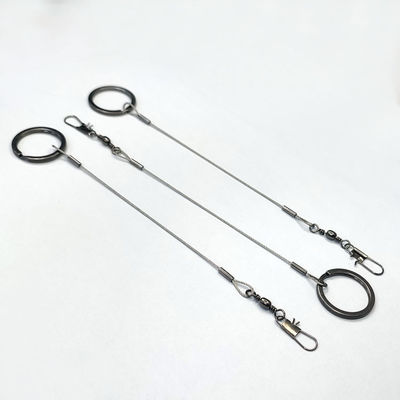 الأسلاك السوداء من الفولاذ المقاوم للصدأ الحبال المعدات المعلقة أدوات الصيد