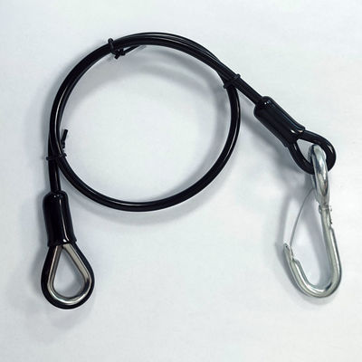 سلك كابل غالوانيزد الفولاذ المقاوم للصدأ مطبقة PU خطاف معلق