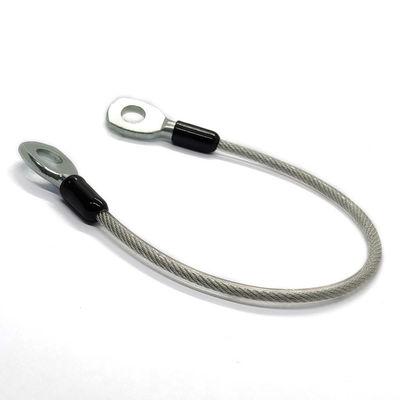 حبل فولاذي للإضاءة، حبل سلكي مرن من الفولاذ المقاوم للصدأ مع حلقة